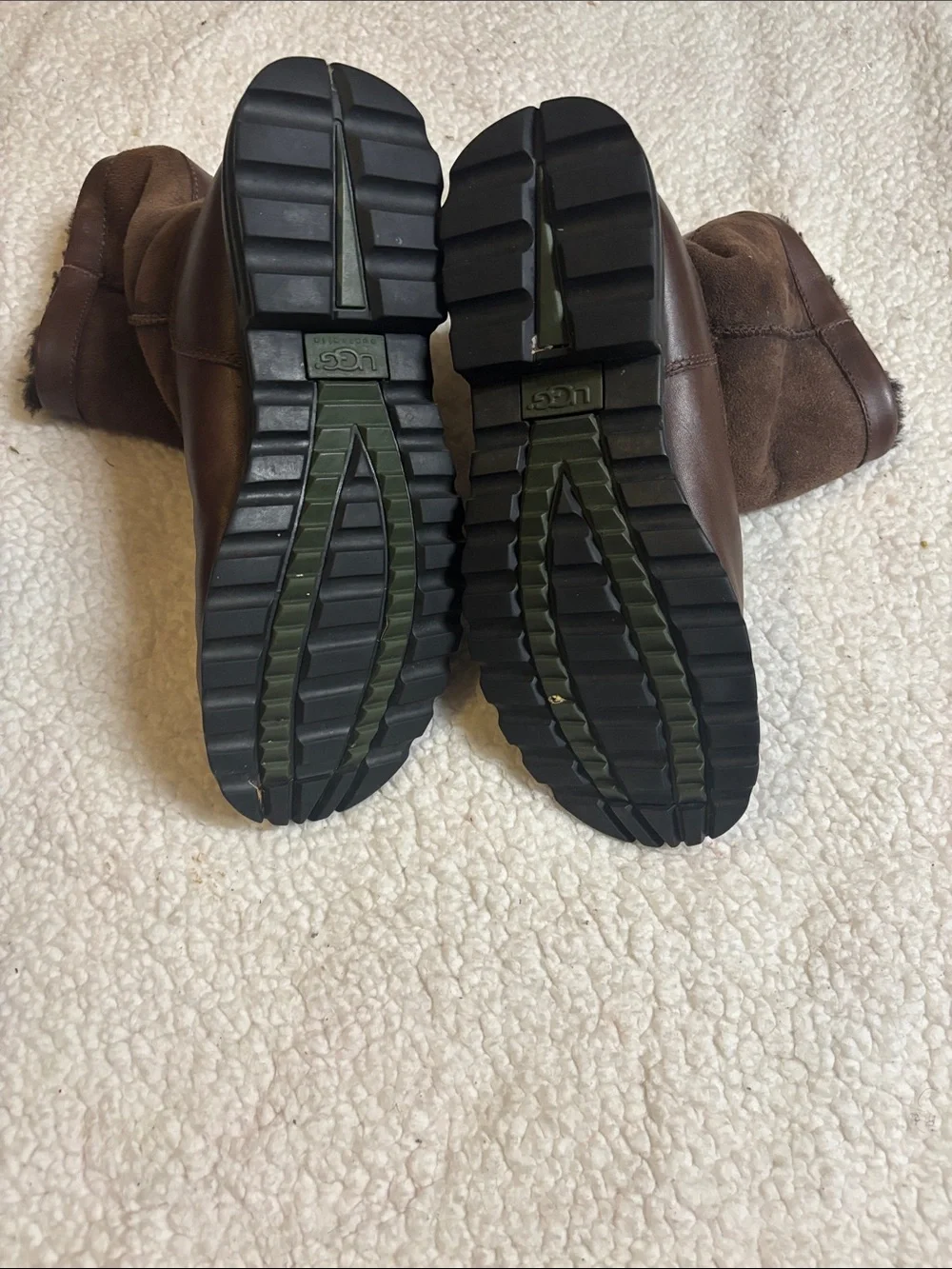 UGG Australia Brookfield 5381 Womens Brown Leather Sheepskin Winter Boots